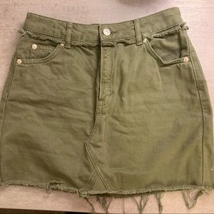 TOPSHOP Moto Denim Skirt